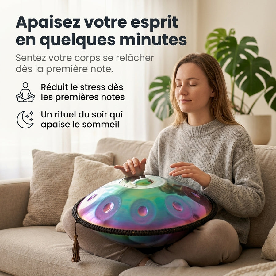 Handpan Cosmos — Ré mineur (D Kurd)