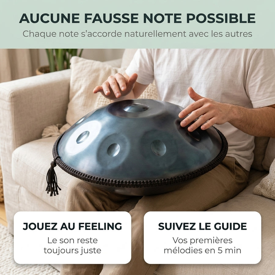 Handpan Évasion Astrale — Ré mineur (D Kurd)