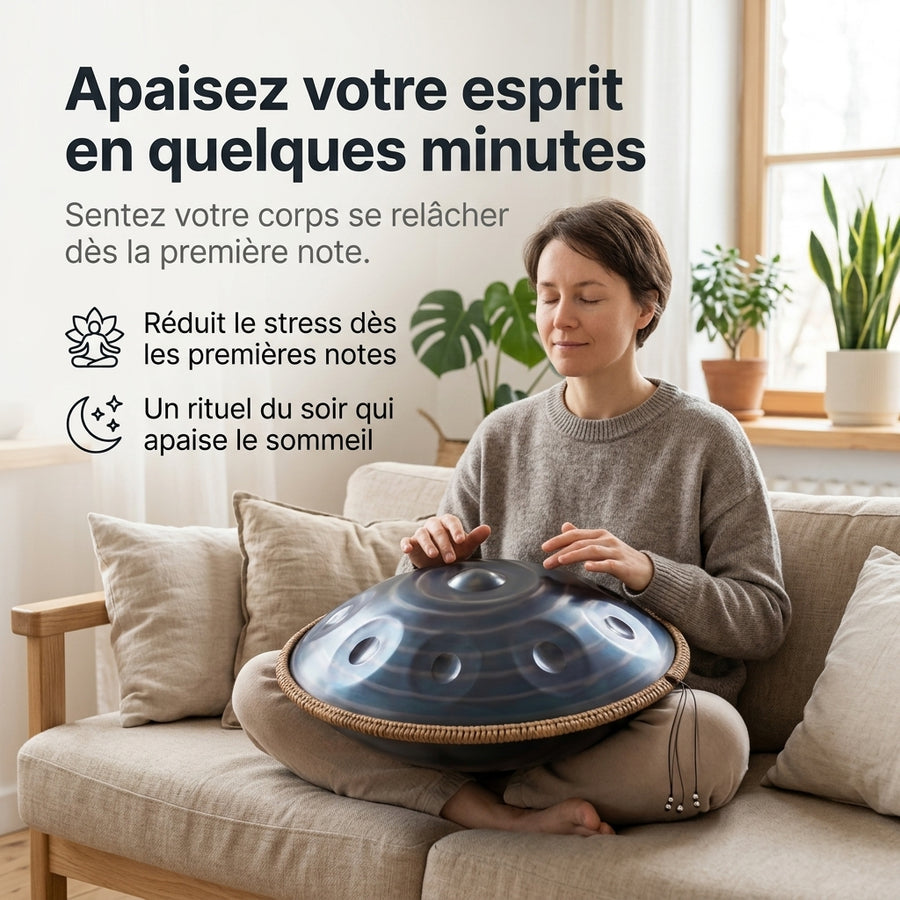 Handpan Voyage Intérieur — Ré mineur (D Kurd)