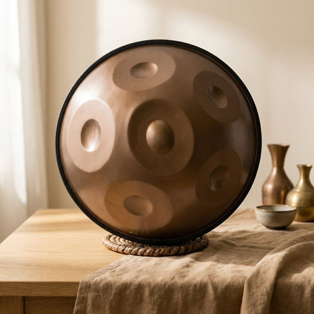 EMBER Bronze 6 notes — photo studio 3, fond ivoire Résonance