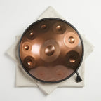 Handpan Aura Sacrée — Ré mineur (D Kurd) vu de dessus — disposition des notes