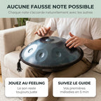 Handpan Évasion Astrale — Ré mineur (D Kurd) — aucune fausse note possible, chaque note s'accorde