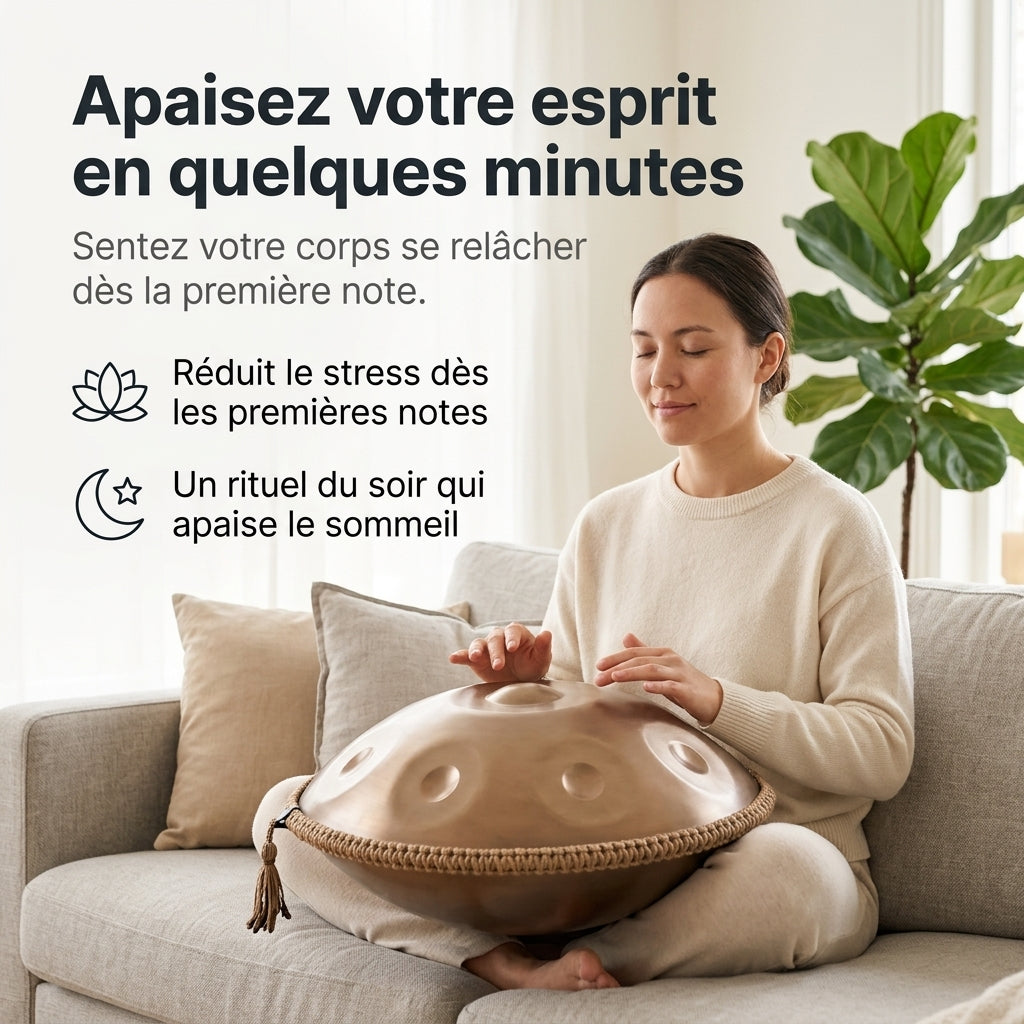 Handpan Exception — Ré mineur (D Kurd) en méditation — apaise l'esprit en quelques minutes