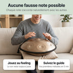 Handpan Exception — Ré mineur (D Kurd) — aucune fausse note possible, chaque note s'accorde