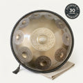 Handpan Hikari — Ré mineur (D Kurd) — vue studio, garantie satisfait ou remboursé 30 jours