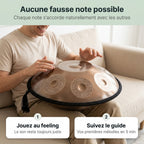 Handpan Hikari — Ré mineur (D Kurd) — aucune fausse note possible, chaque note s'accorde