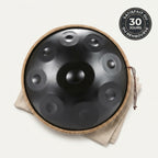 Handpan Vagues Célestes — Ré mineur (D Kurd) — vue studio, garantie satisfait ou remboursé 30 jours