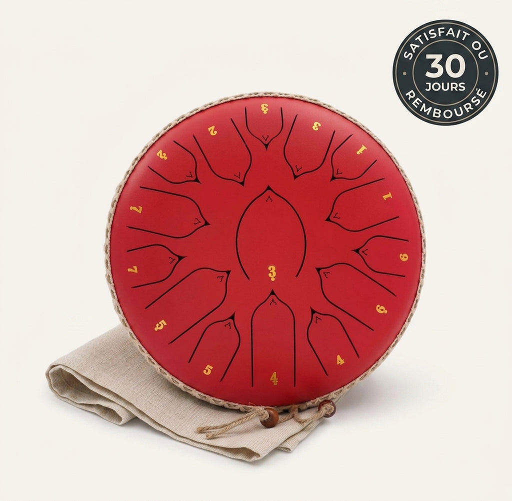 Tongue Drum Atlas Mélodie — vue studio, garantie satisfait ou remboursé 30 jours