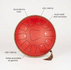 Tongue Drum Éclat Nomade — accordé à la main, acier traité, 432/440 Hz