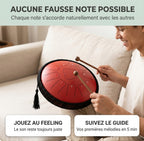 Tongue Drum Éclat Nomade — aucune fausse note possible, chaque note s'accorde