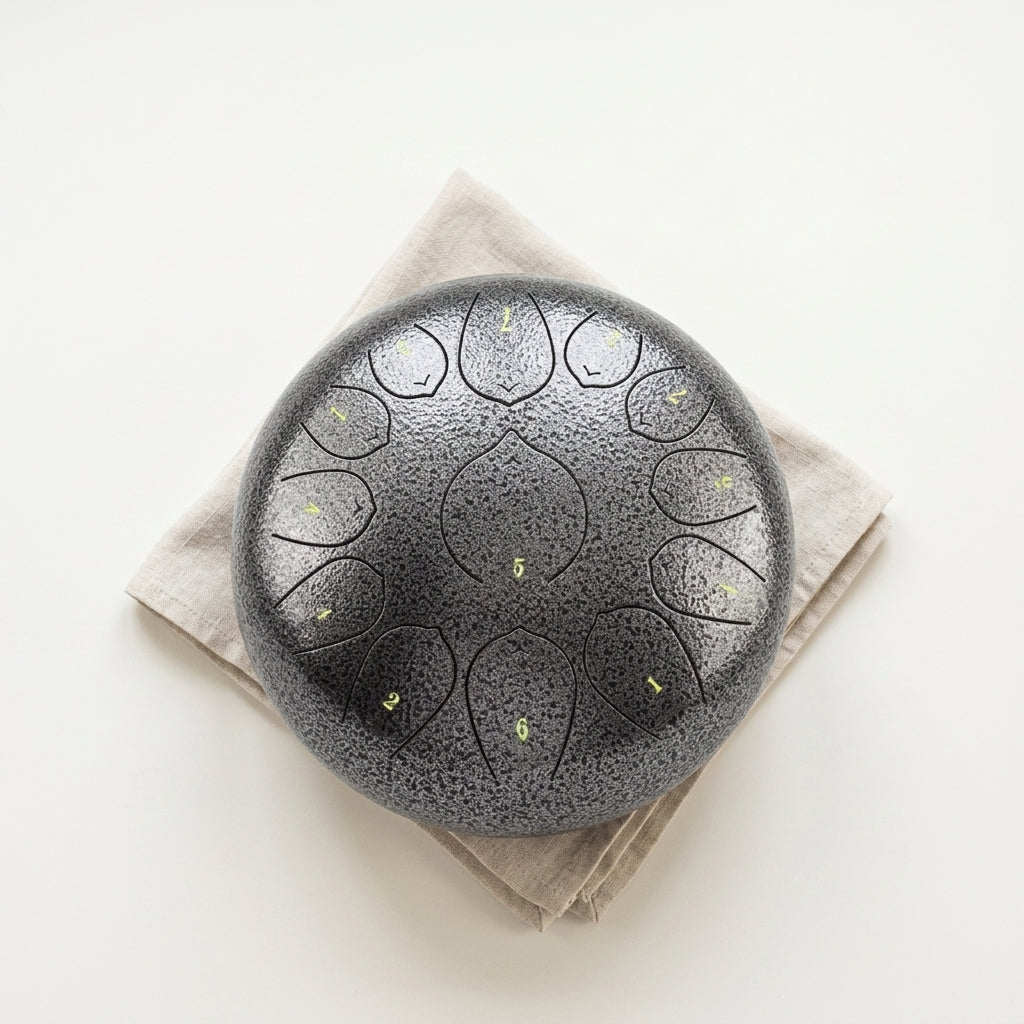 Tongue Drum Horizon Infini vu de dessus — disposition des notes