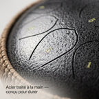 Acier traité à la main du Tongue Drum Horizon Infini — conçu pour durer