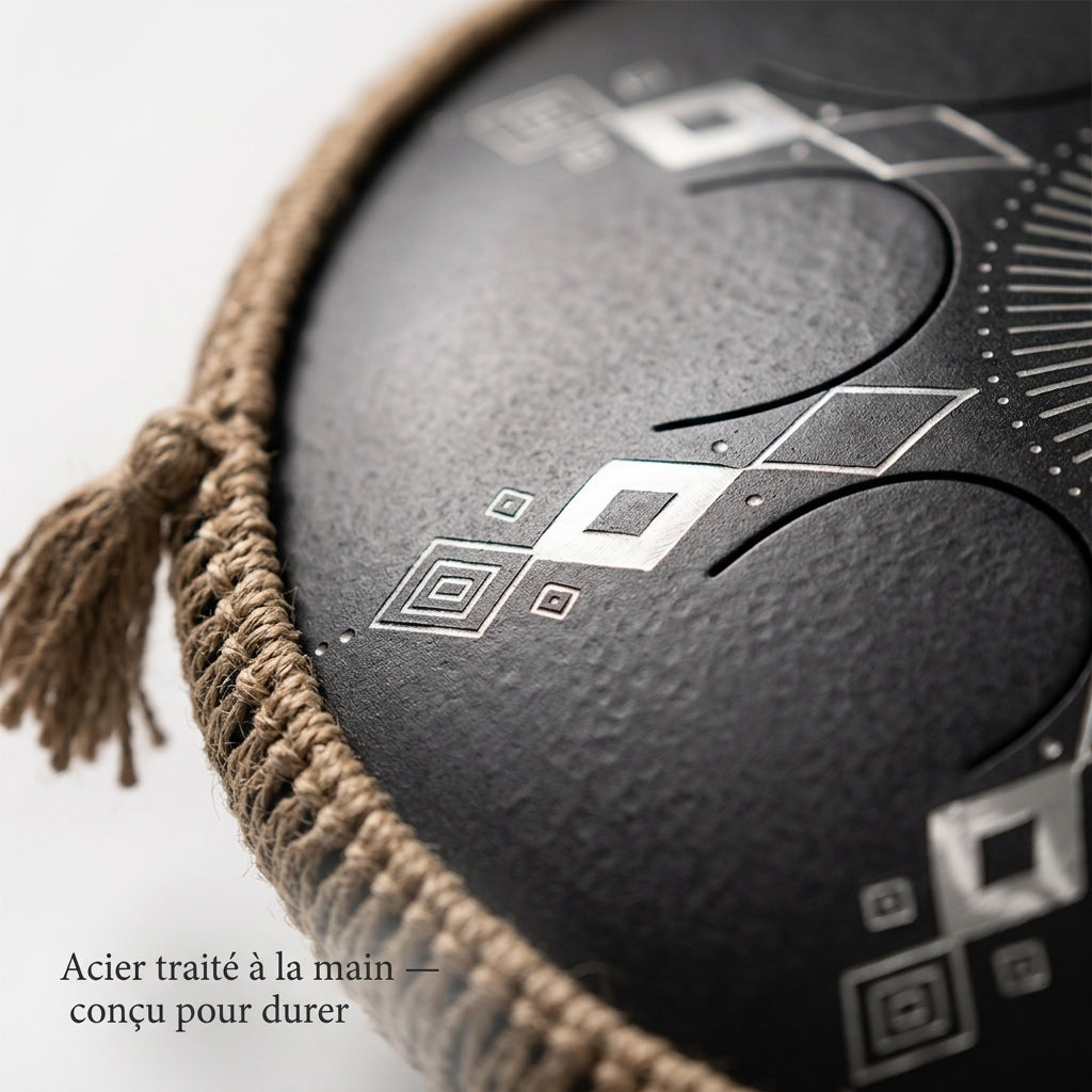 Acier traité à la main du Tongue Drum Lunar — conçu pour durer