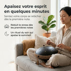 Tongue Drum Océan Serein en méditation — apaise l'esprit en quelques minutes