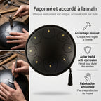Tongue Drum Océan Serein façonné et accordé à la main par nos artisans