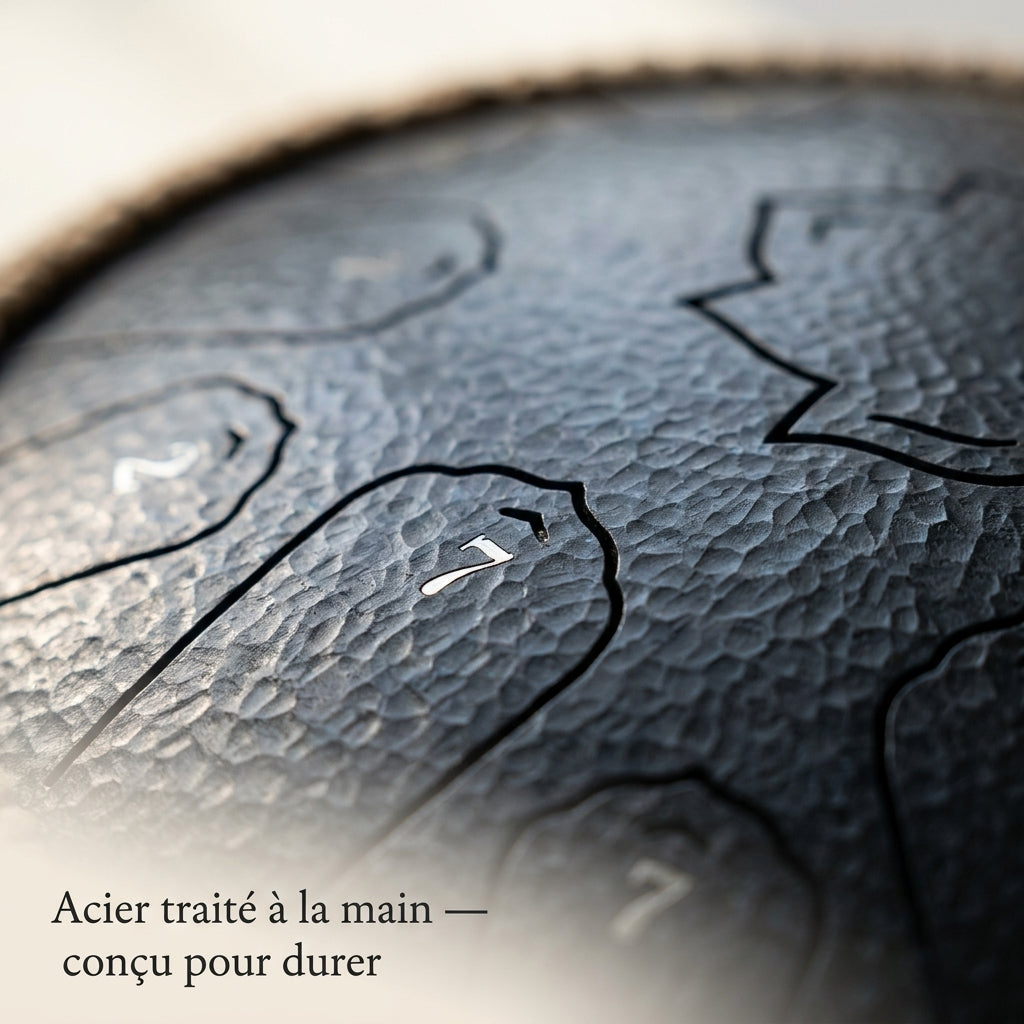 Acier traité à la main du Tongue Drum Rêve Éthéré — conçu pour durer
